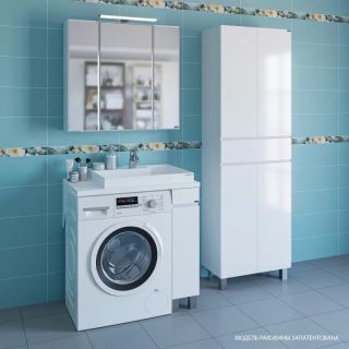 Раковина над стиральной машиной СанТа Юпитер 900121 80см правая белый